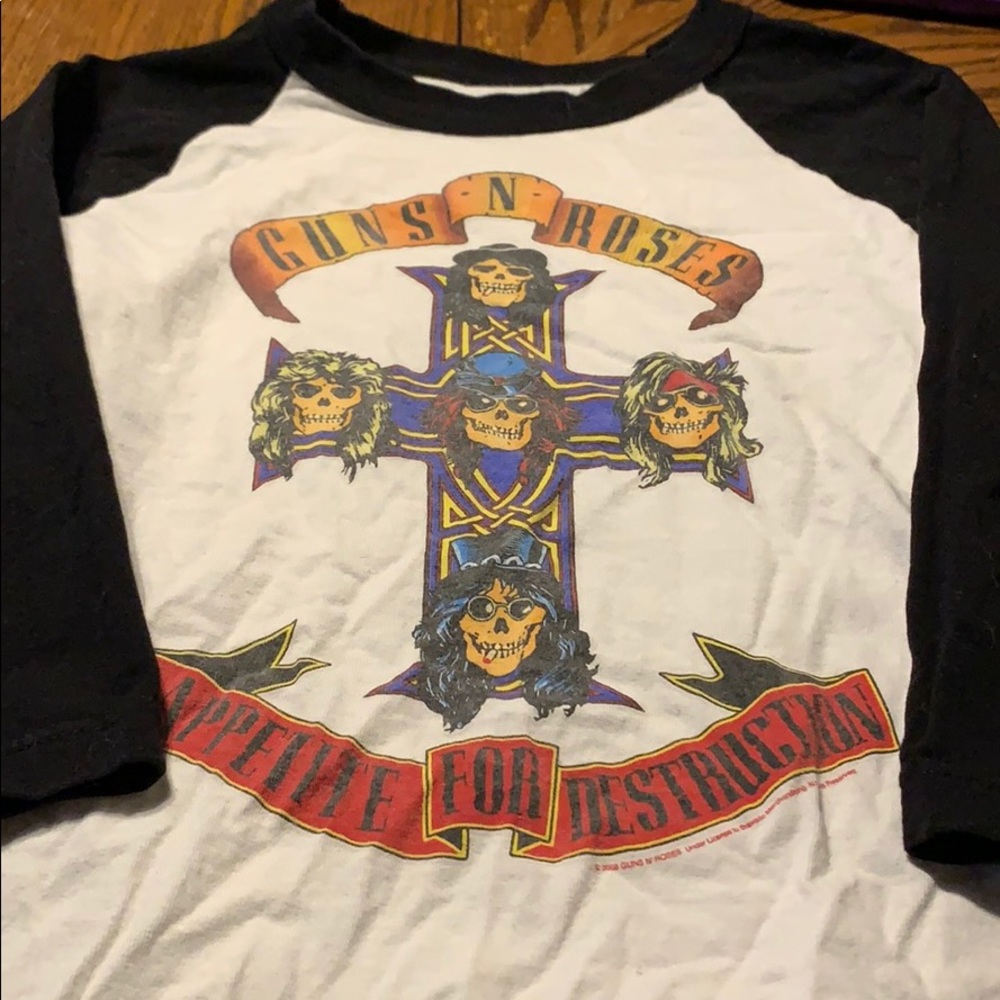 Guns n Roses 3/4 tshirt